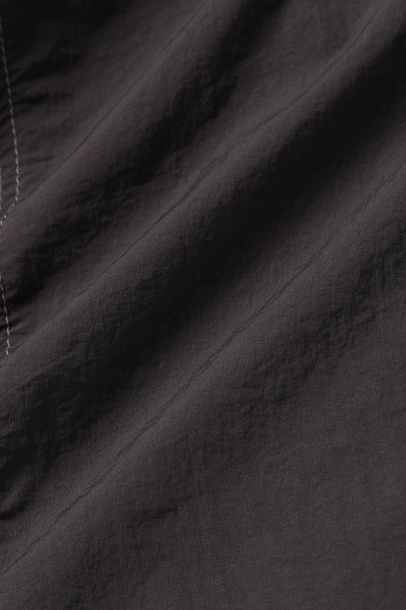 M Charcoal Crinkled Nylon Pants