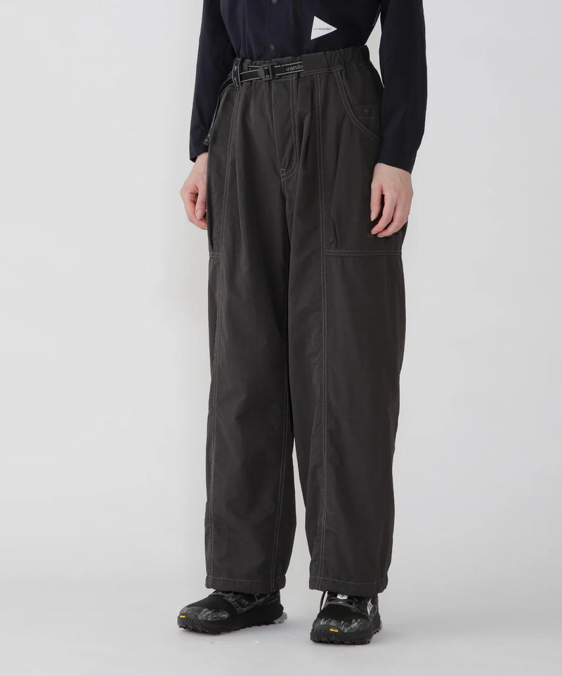 M Charcoal Crinkled Nylon Pants