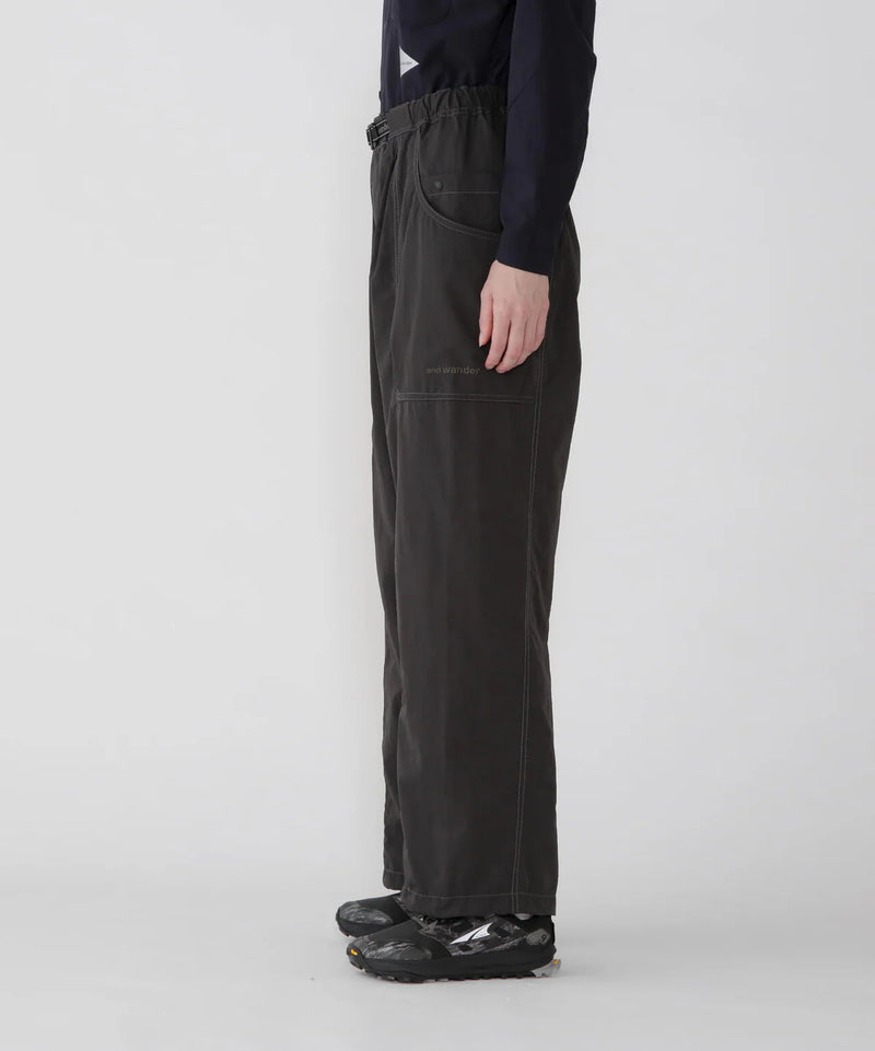 M Charcoal Crinkled Nylon Pants