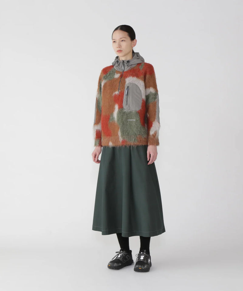 Green High Count Cloth Skirt