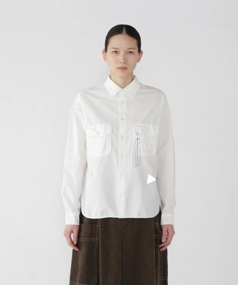 W White Cordura Typewriter LS Shirt