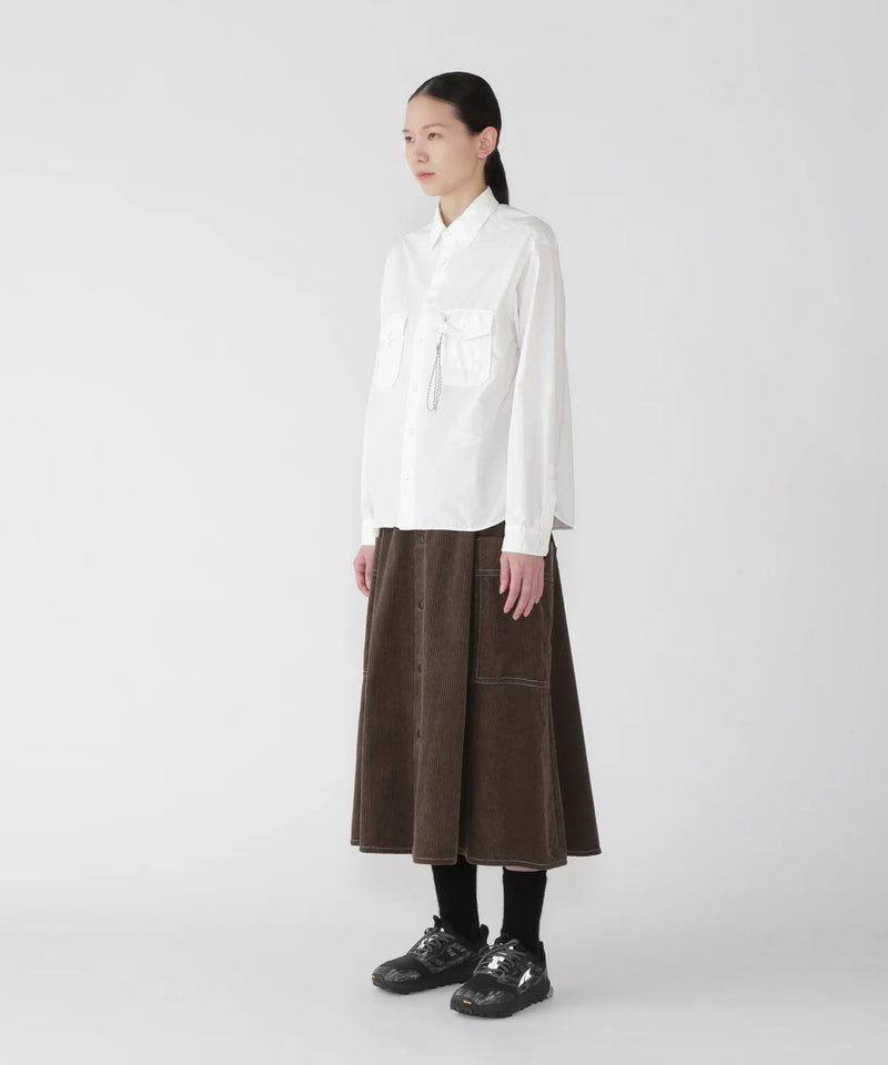 W White Cordura Typewriter LS Shirt