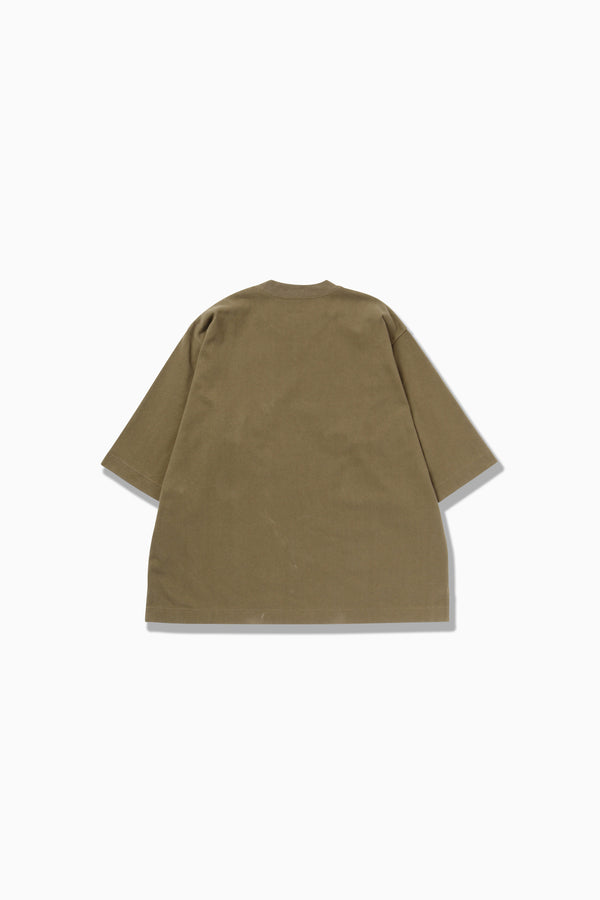M Khaki Heavy Cotton Pocket Tshirt