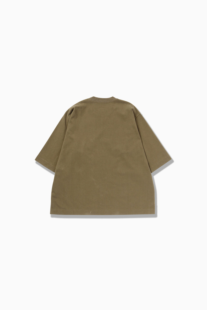 M Khaki Heavy Cotton Pocket Tshirt