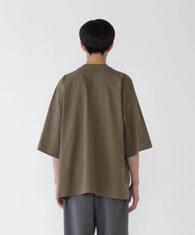 M Khaki Heavy Cotton Pocket Tshirt