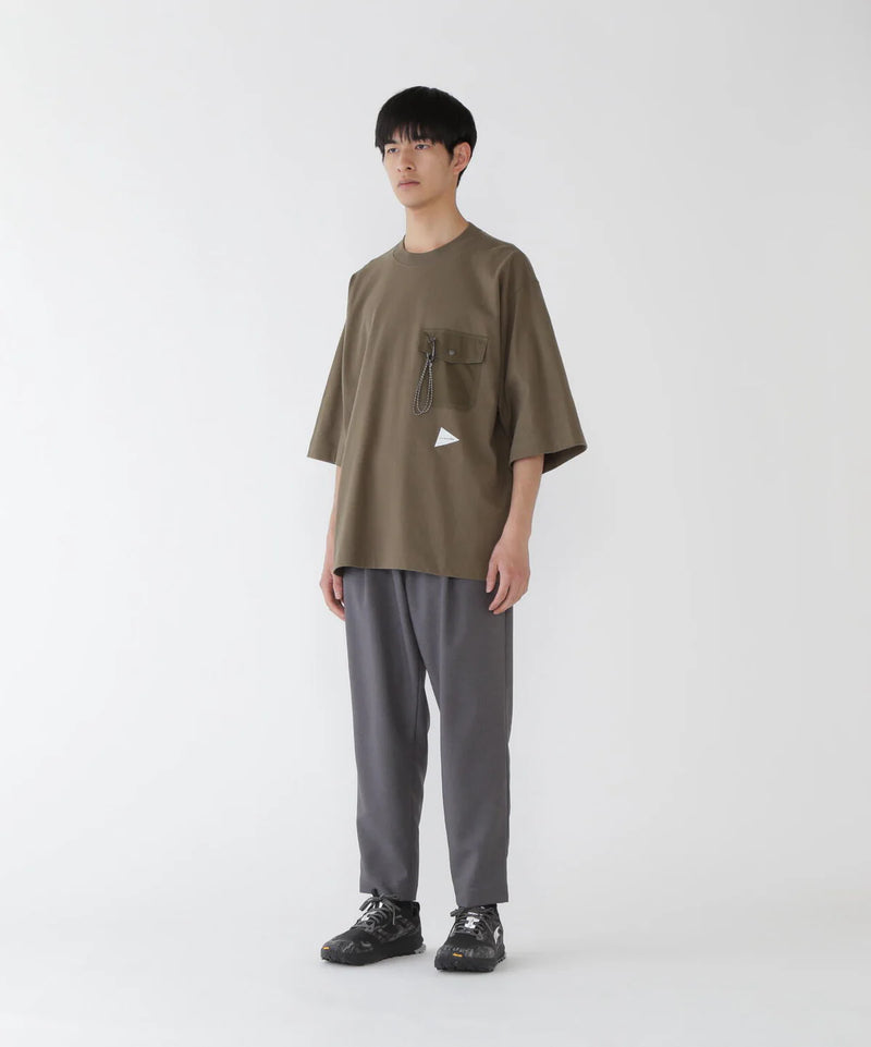 M Khaki Heavy Cotton Pocket Tshirt