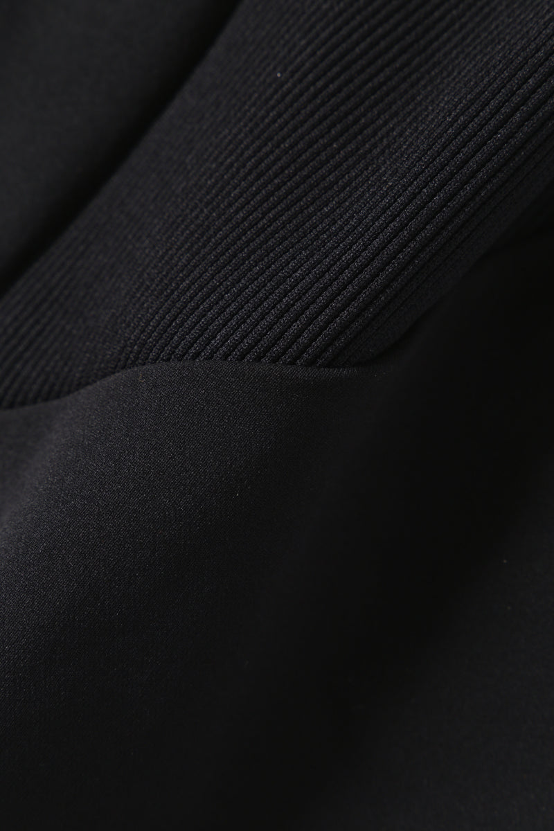 W Black Back Pile Zip Up Jacket