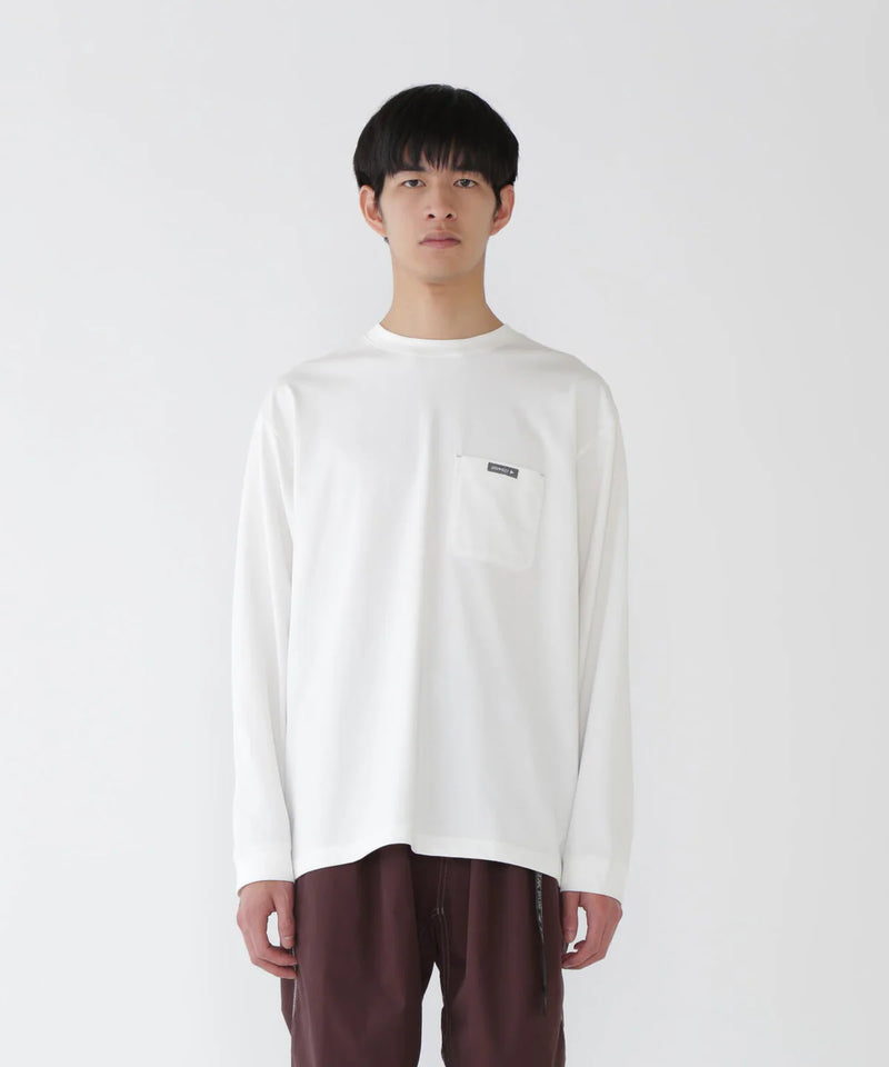White Gramicci Backprint LS Tshirt