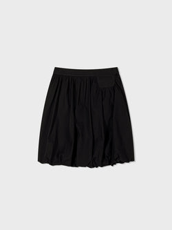 Black Bubble Midi Skirt