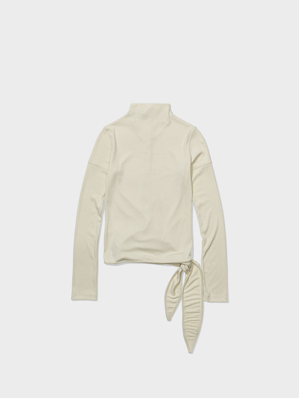 Cream Button Up Wrap Tshirt