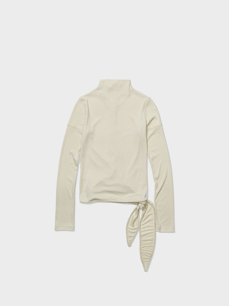 Cream Button Up Wrap Tshirt
