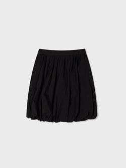 Black Bubble Midi Skirt