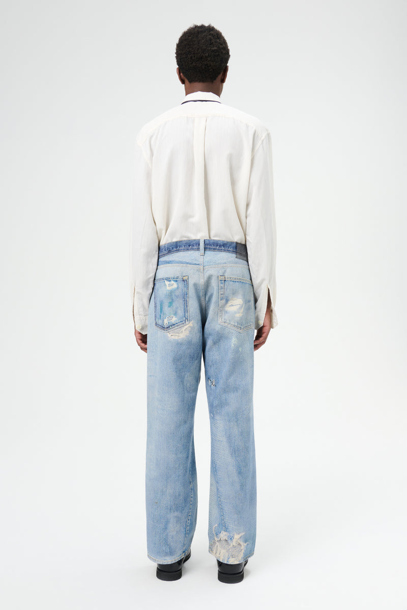 Third Cut Digital Denim Print