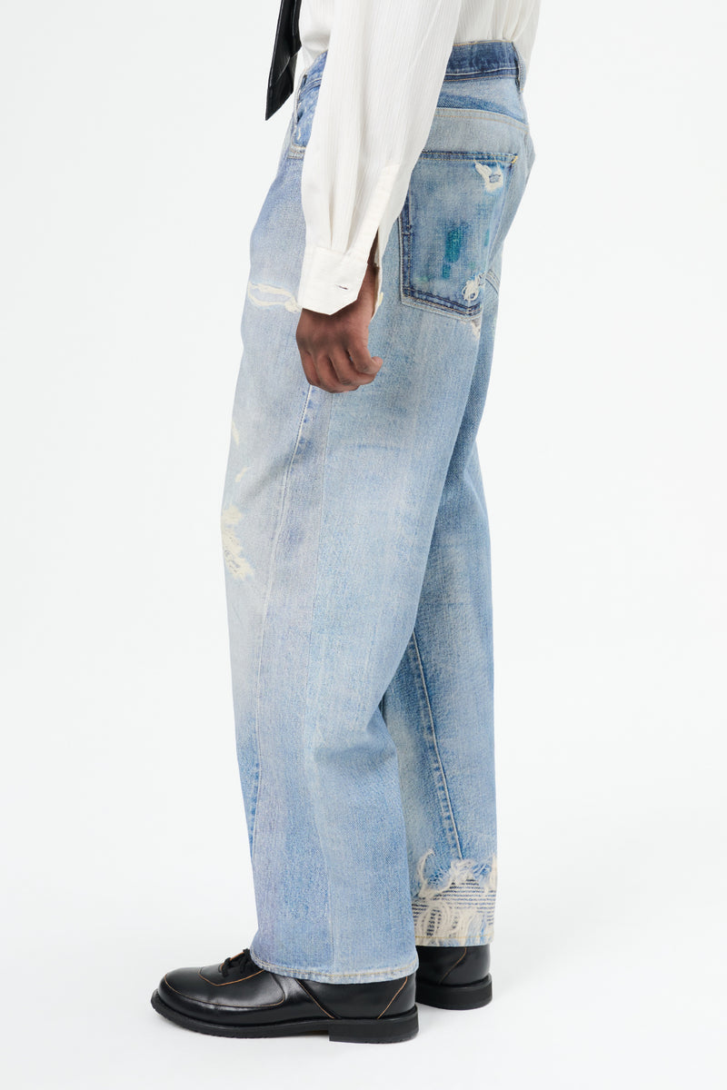 Third Cut Digital Denim Print