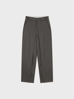 Grey New Deep Tuck Trouser