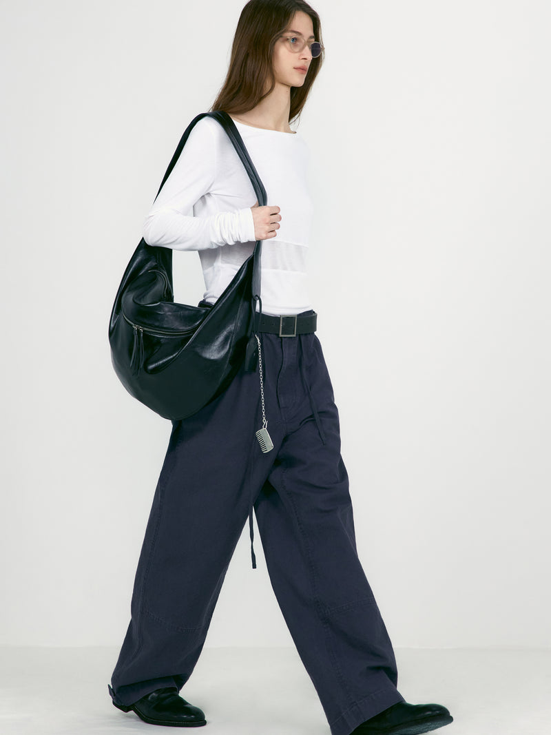 White Corset Point Sleeve Top