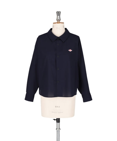 W Navy Dolman Sleeve Work Shirt