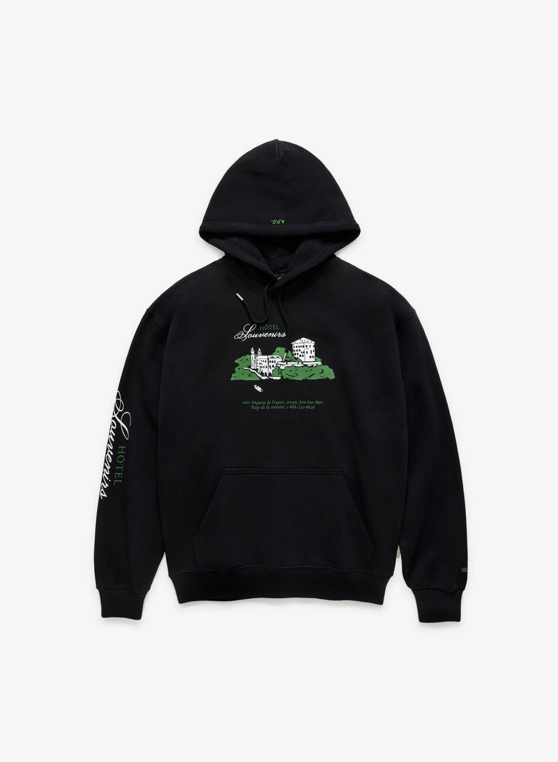 JJJJound Black Hotel Hoodie MANIFESTO