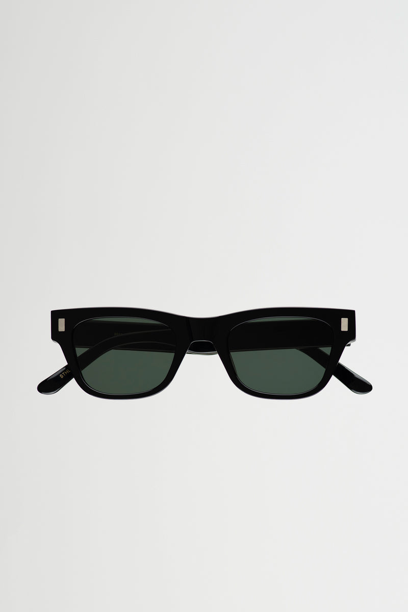 Aki Black - Green Solid Lens
