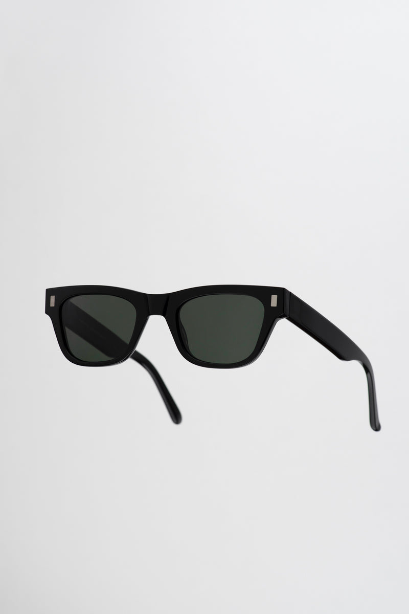 Aki Black - Green Solid Lens