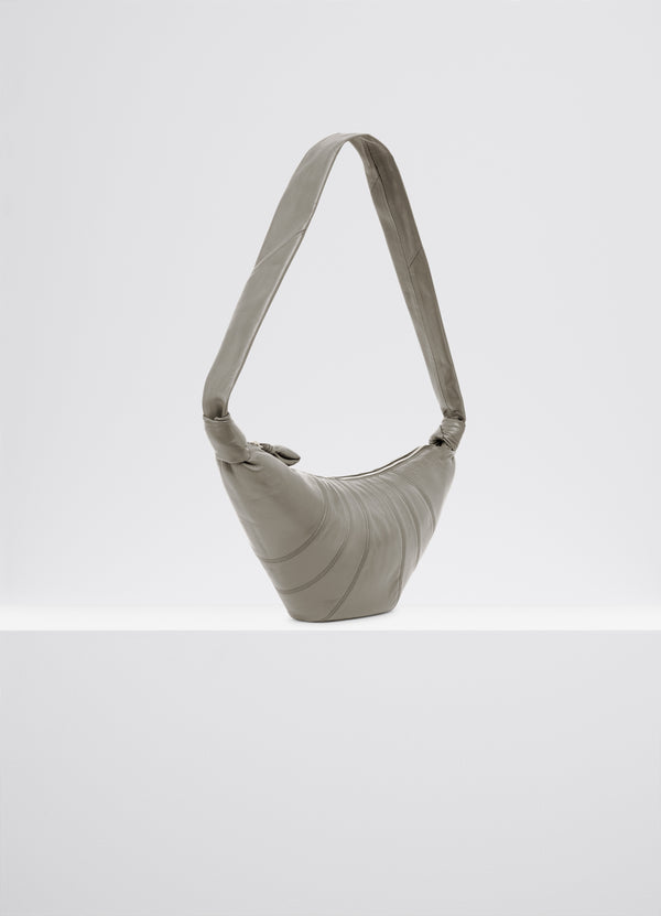 Dark Sage Medium Nappa Leather Croissant Bag