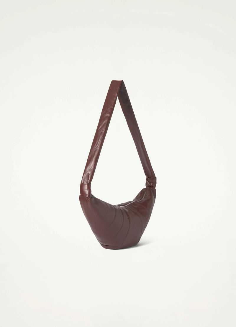 Roasted Pecan Nappa Leather Croissant Bag Medium