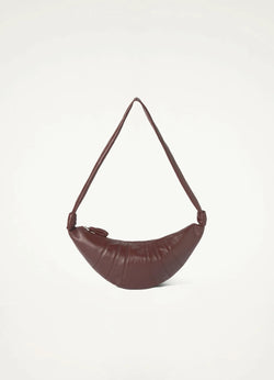 Roasted Pecan Nappa Leather Croissant Bag Medium