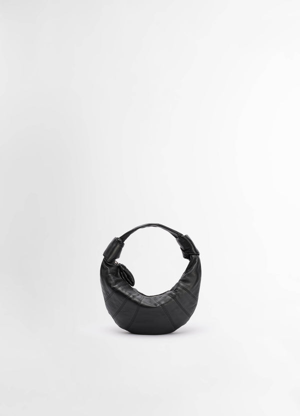 Black Mini Fortune Croissant Bag Nappa Leather