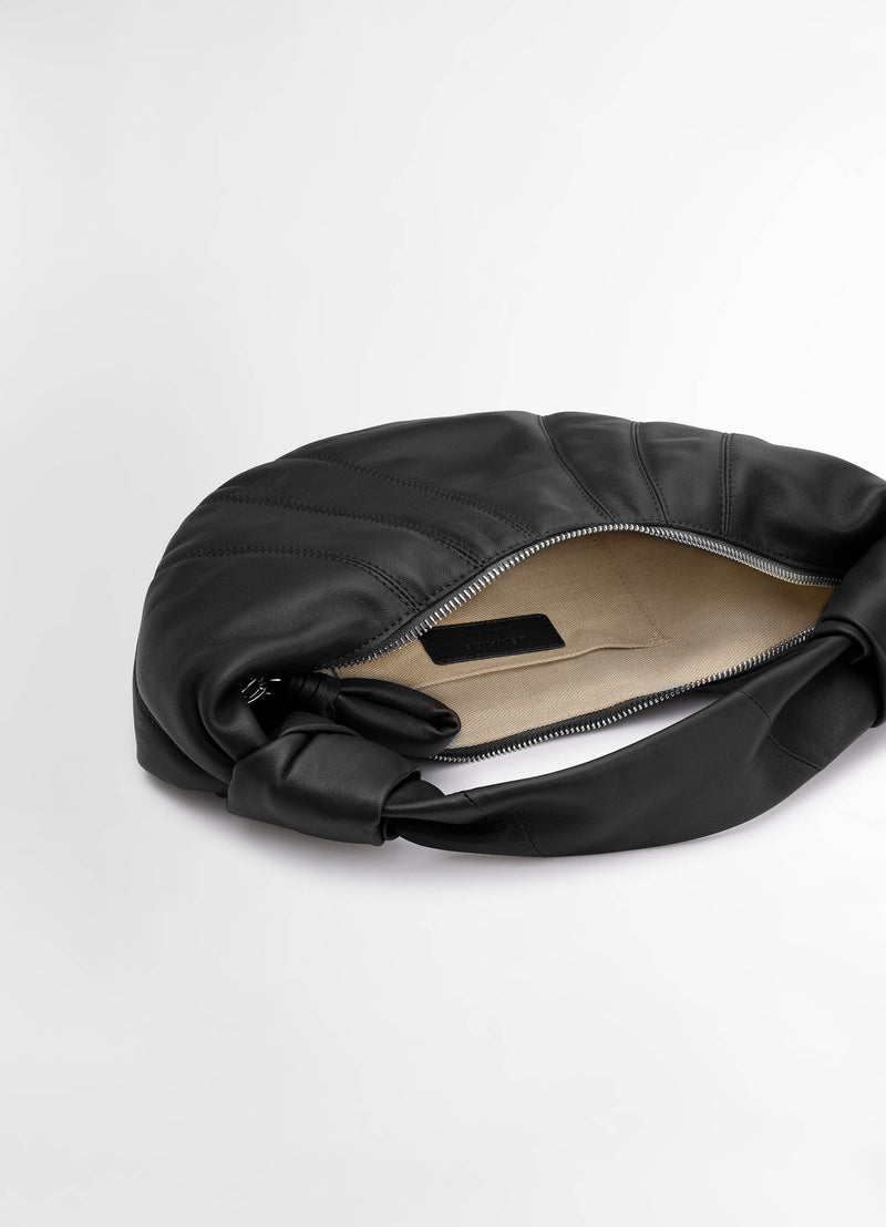 Black Mini Fortune Croissant Bag Nappa Leather