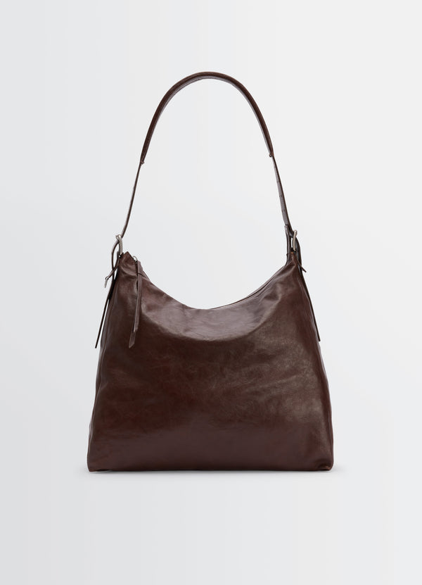 Espresso Belted Hobo Bag