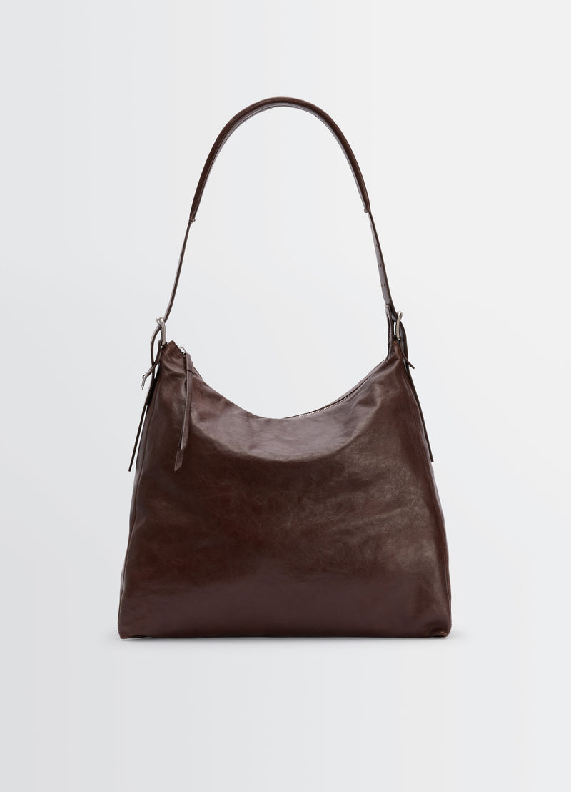 Espresso Belted Hobo Bag