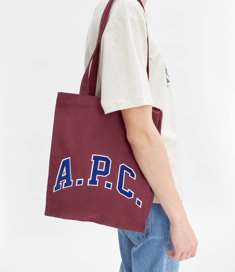 Burgundy Lou University Totebag