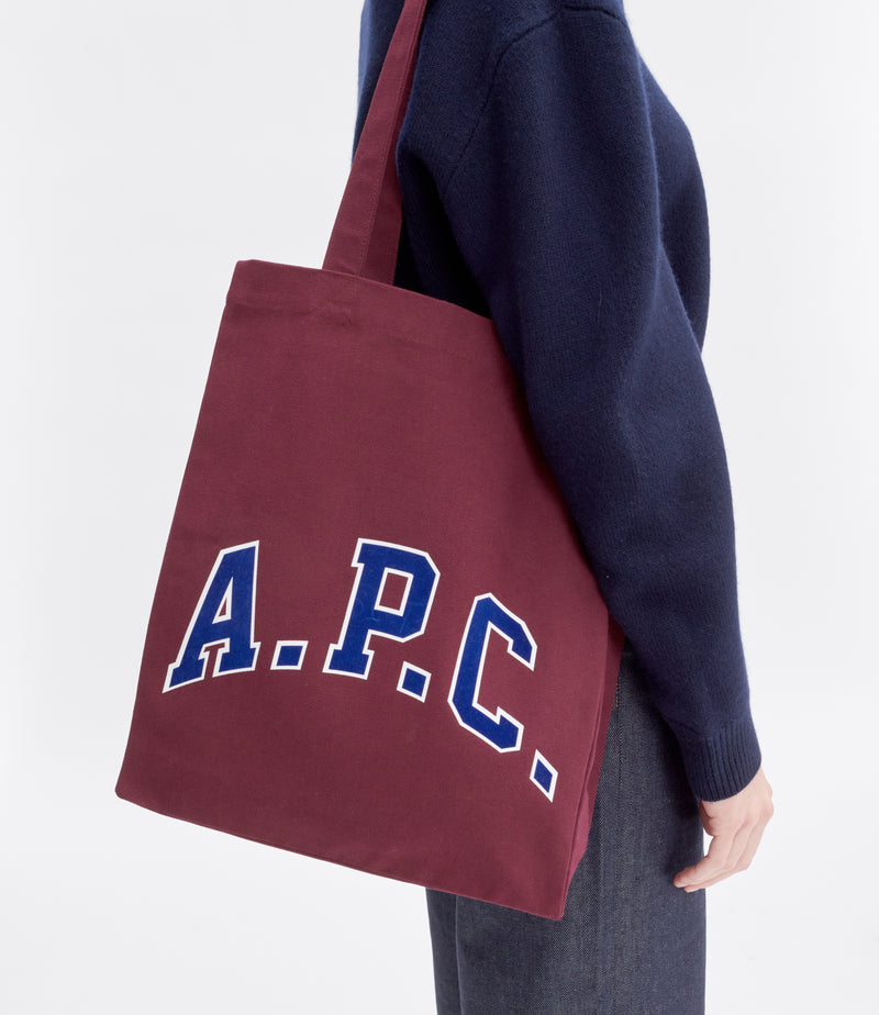 Burgundy Lou University Totebag