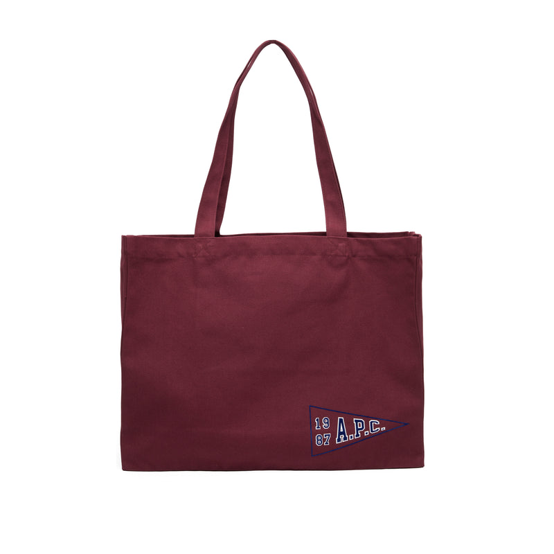 Burgundy Diane University Shopping Bag