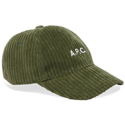 Forest Green Cord Charlie Baseball Cap