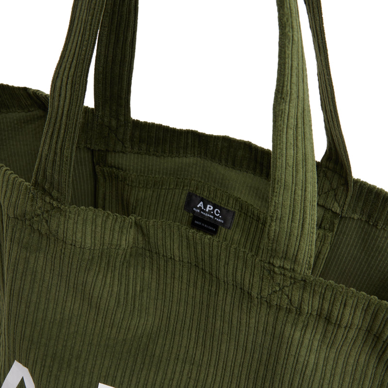 Forest Green Cord Diane Shopping Bag