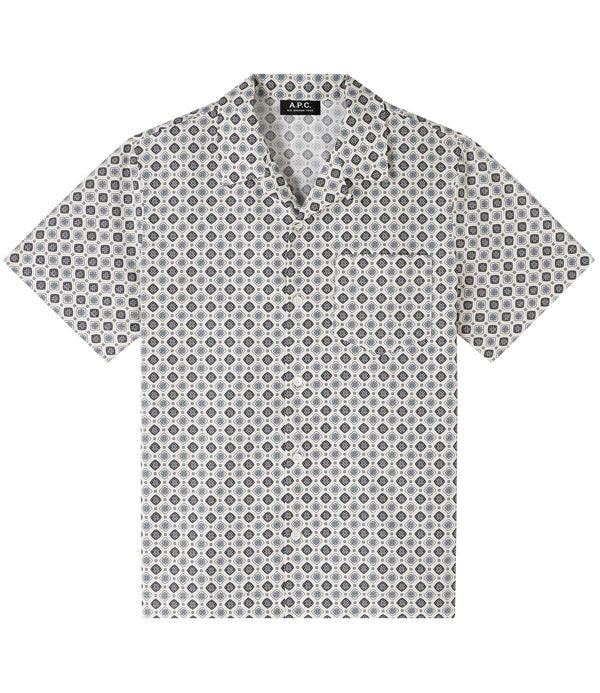 Off White Geometric Lloyd Short Sleeve Shirt