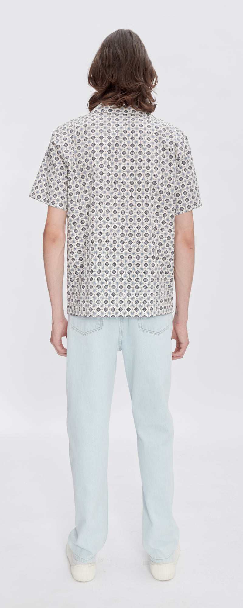 Off White Geometric Lloyd Short Sleeve Shirt