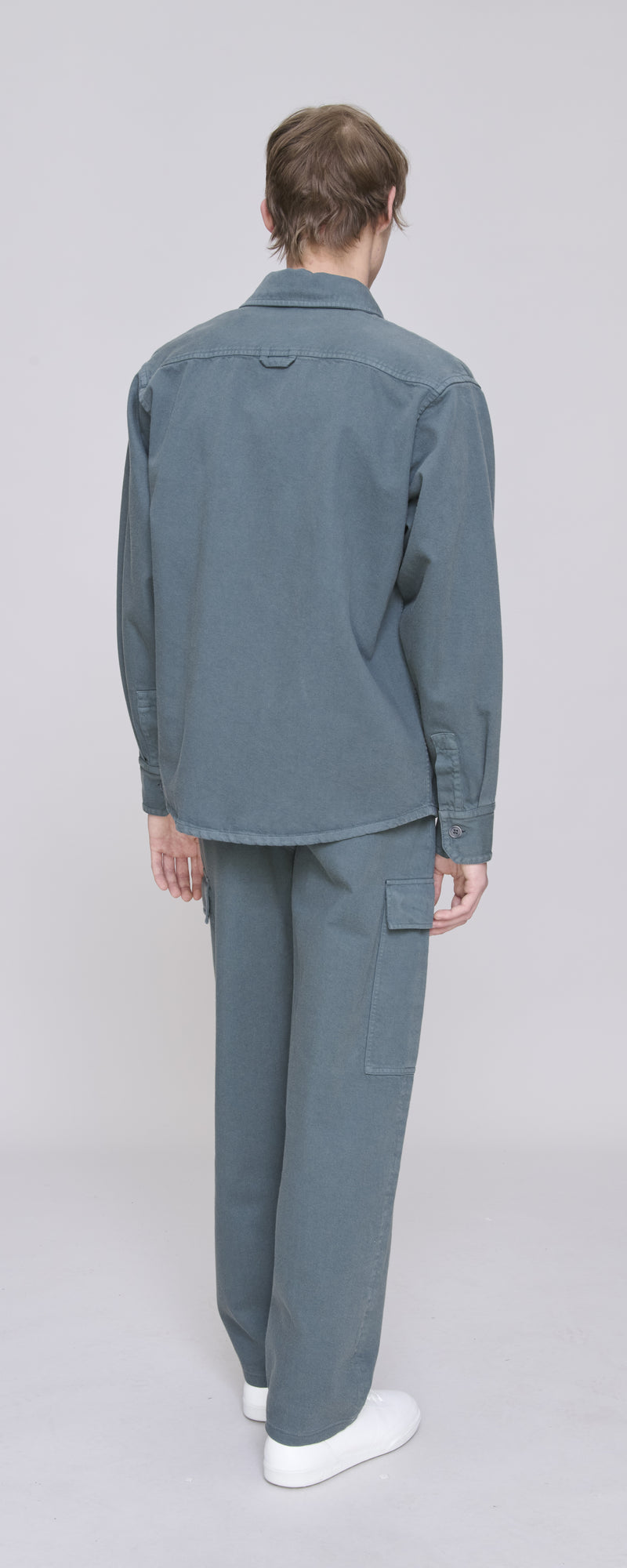 Anthracite Basile Brodee Poitrine Overshirt