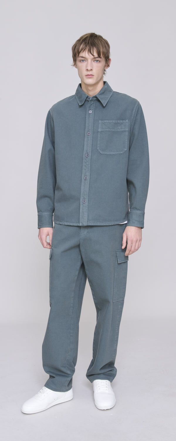 Anthracite Basile Brodee Poitrine Overshirt