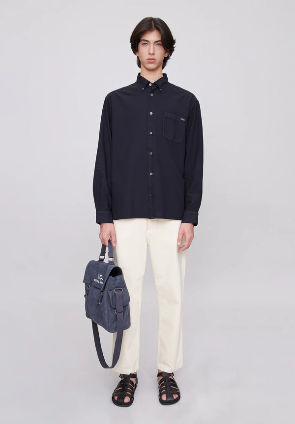 Dark Navy Mateo Logo Shirt