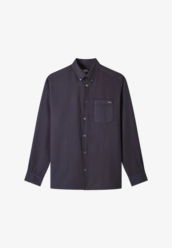 Dark Navy Mateo Logo Shirt