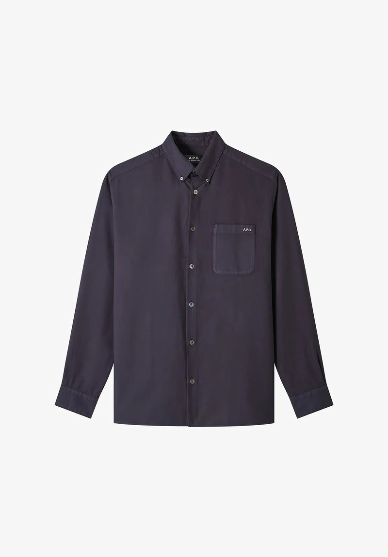Dark Navy Mateo Logo Shirt