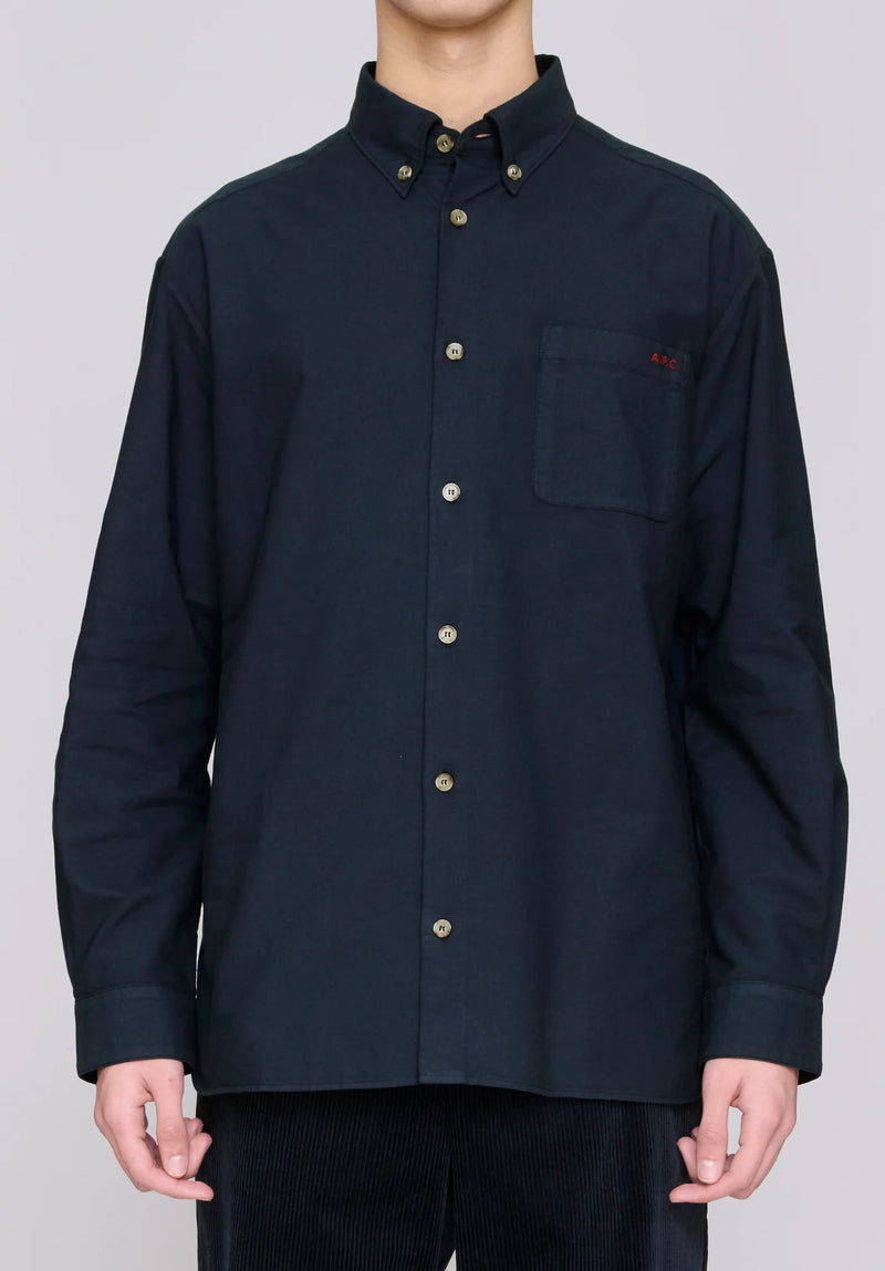 Dark Navy Mateo Logo Shirt