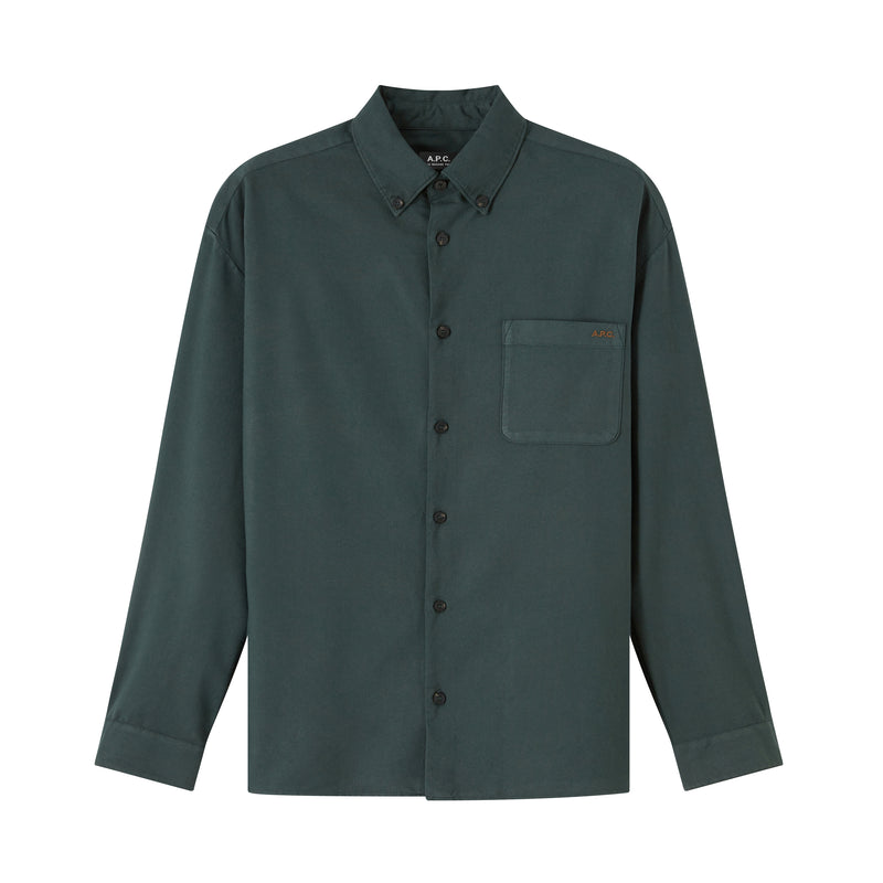 Dark Green Mateo Logo Shirt