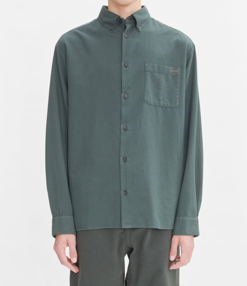 Dark Green Mateo Logo Shirt