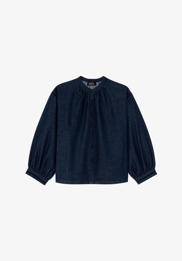 Dark Blue Beth Blouse