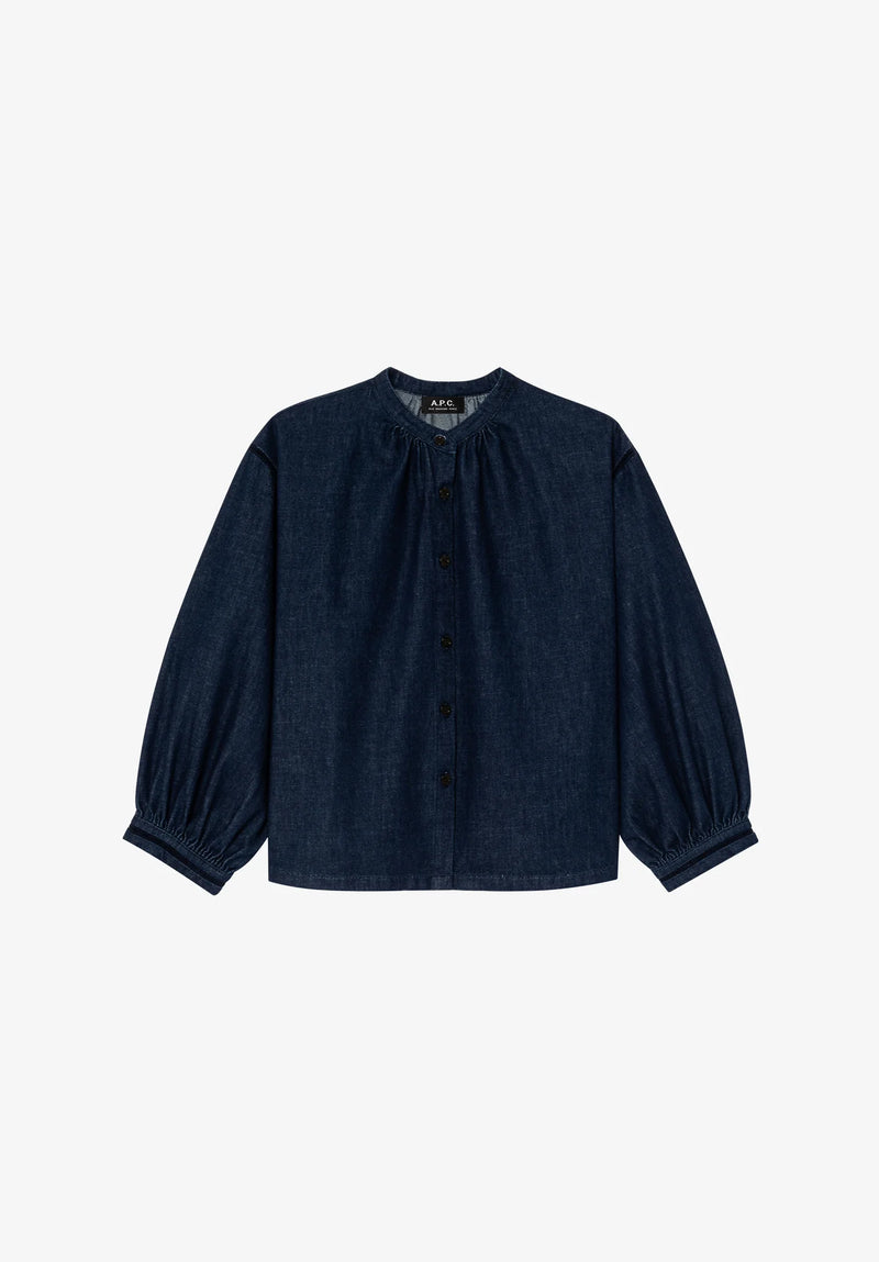Dark Blue Beth Blouse