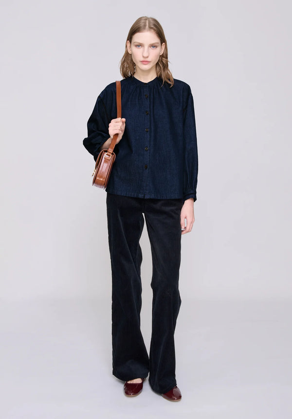 Dark Blue Beth Blouse