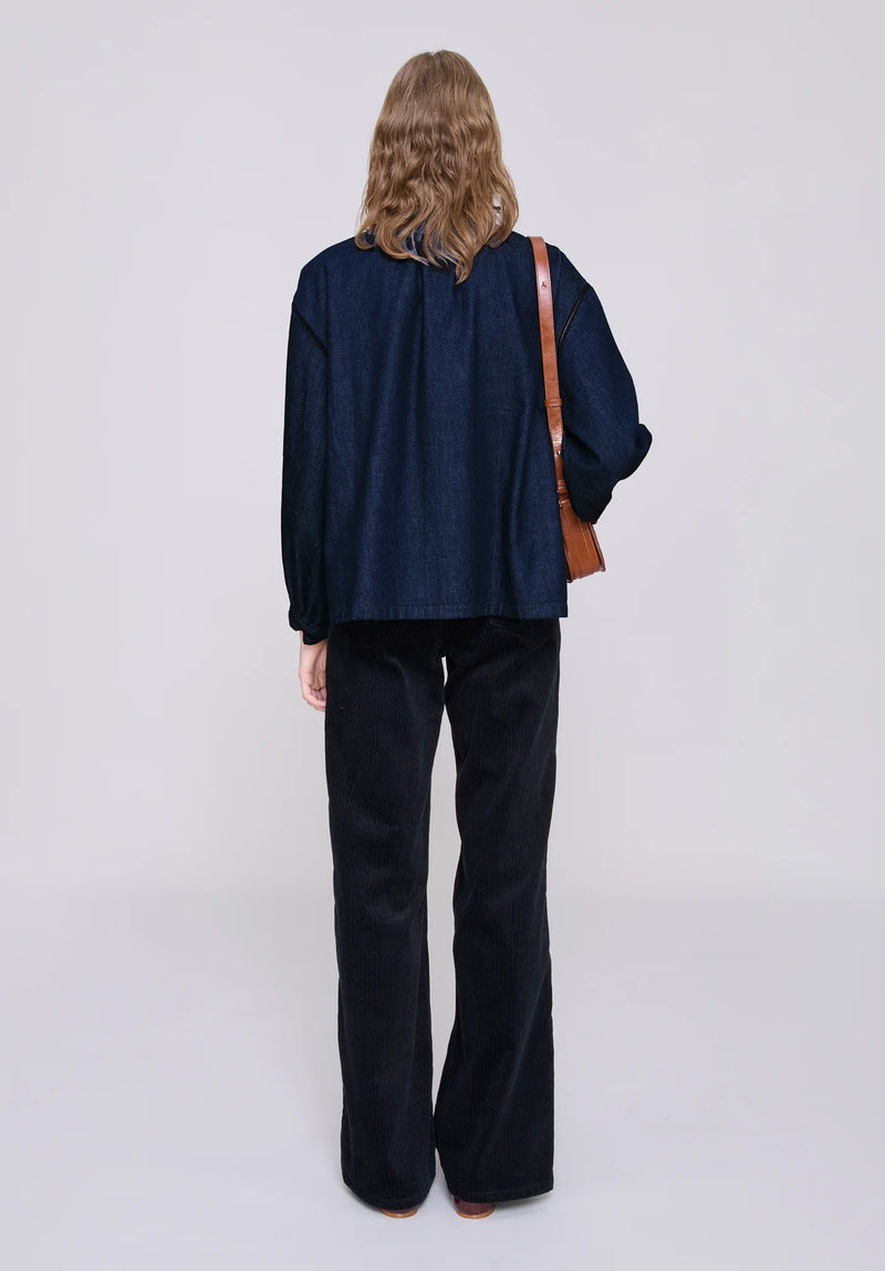 Dark Blue Beth Blouse